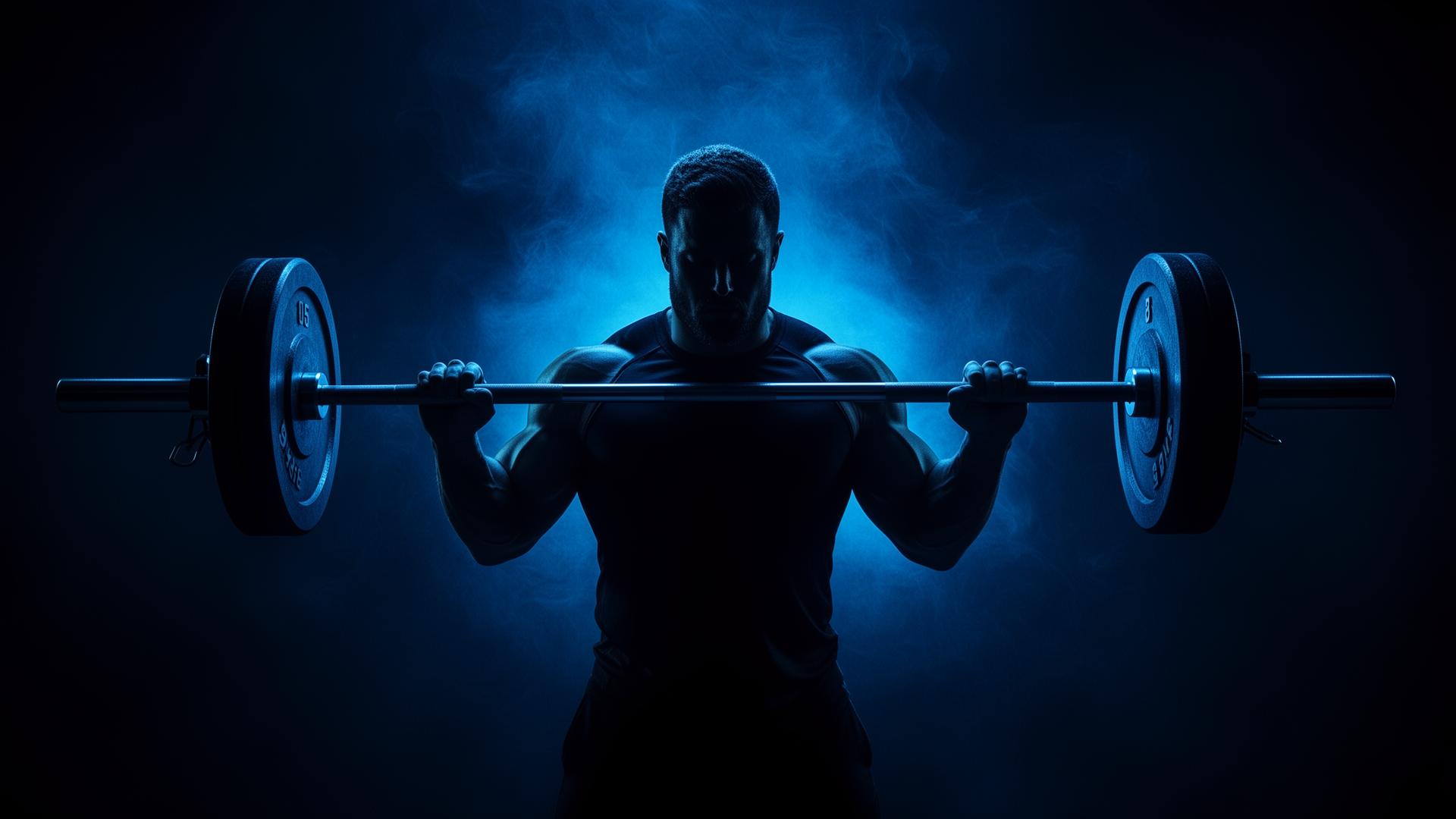 Athlete training with barbell at LYONNS FITNESS